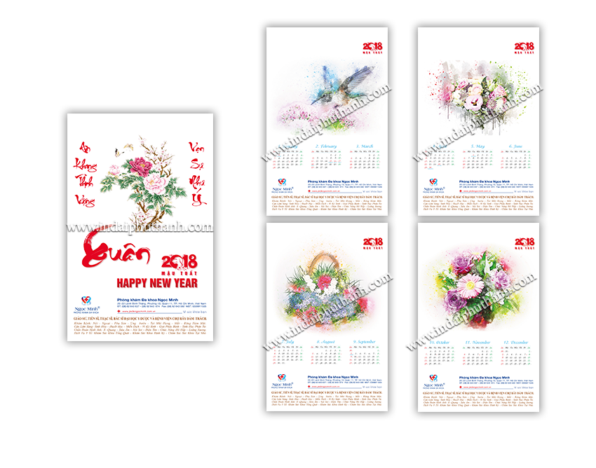 Lịch treo tường lò xo